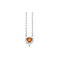 Natural Citrine and Diamond Necklace