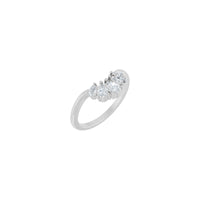 Pear Shape Diamonds Contour Band (14K)