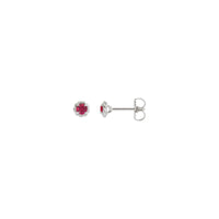 Ruby Claw Rope Stud Earrings