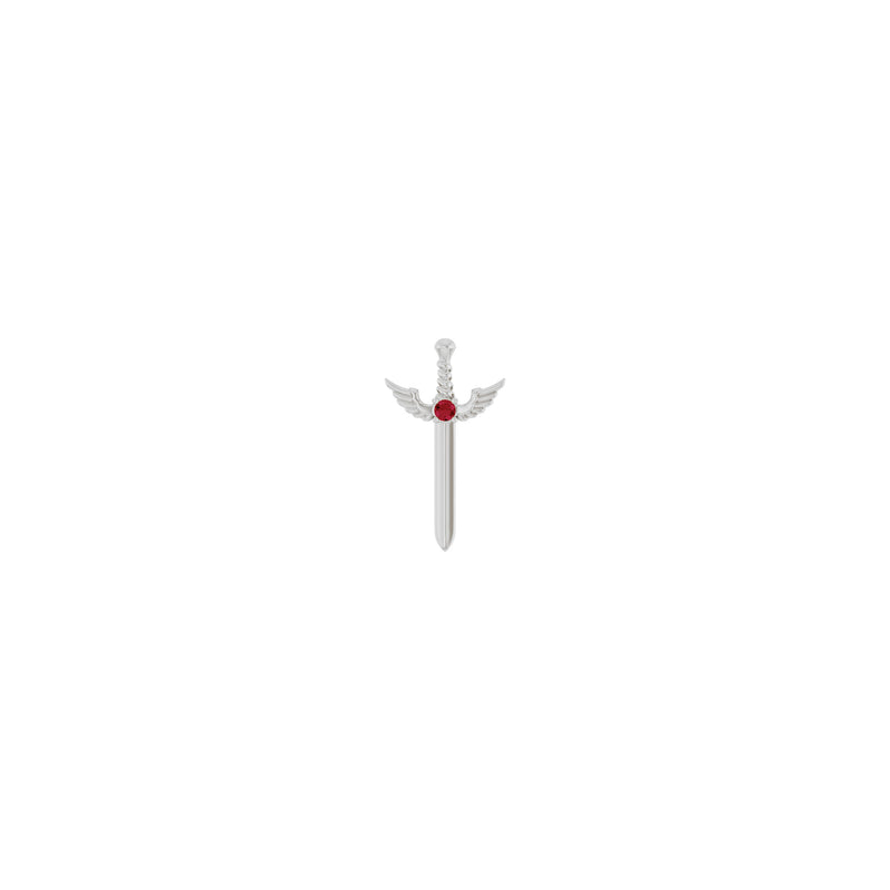 Ruby Winged Sword Pendant