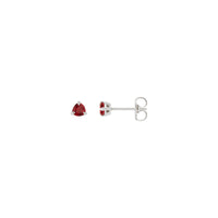 Trillion-Cut Ruby Stud Earrings