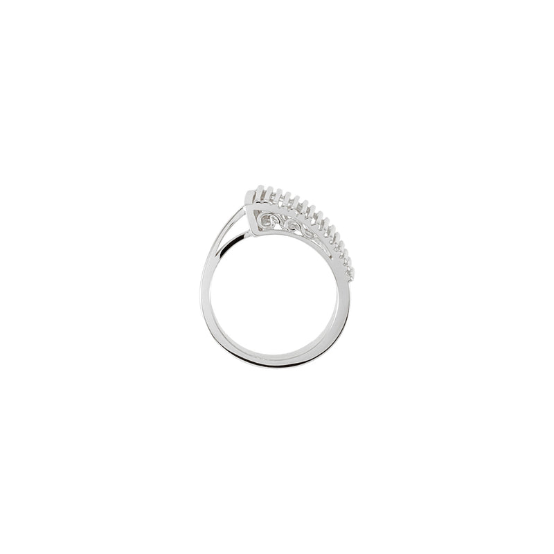 Vertical Bar Row Ring  (14K)