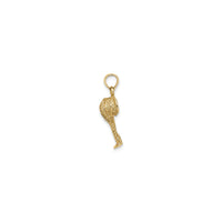 2D Coconut Tree Pendant (14K)