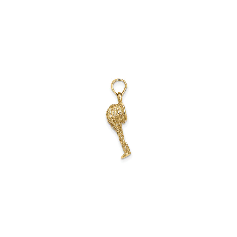 2D Coconut Tree Pendant (14K)