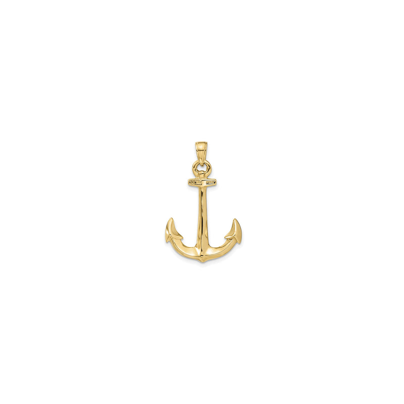 3D Anchor Pendant (14K)