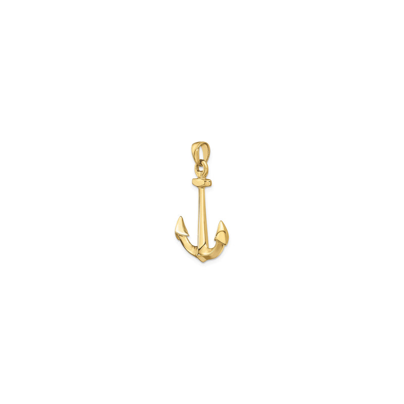 3D Anchor Pendant (14K)