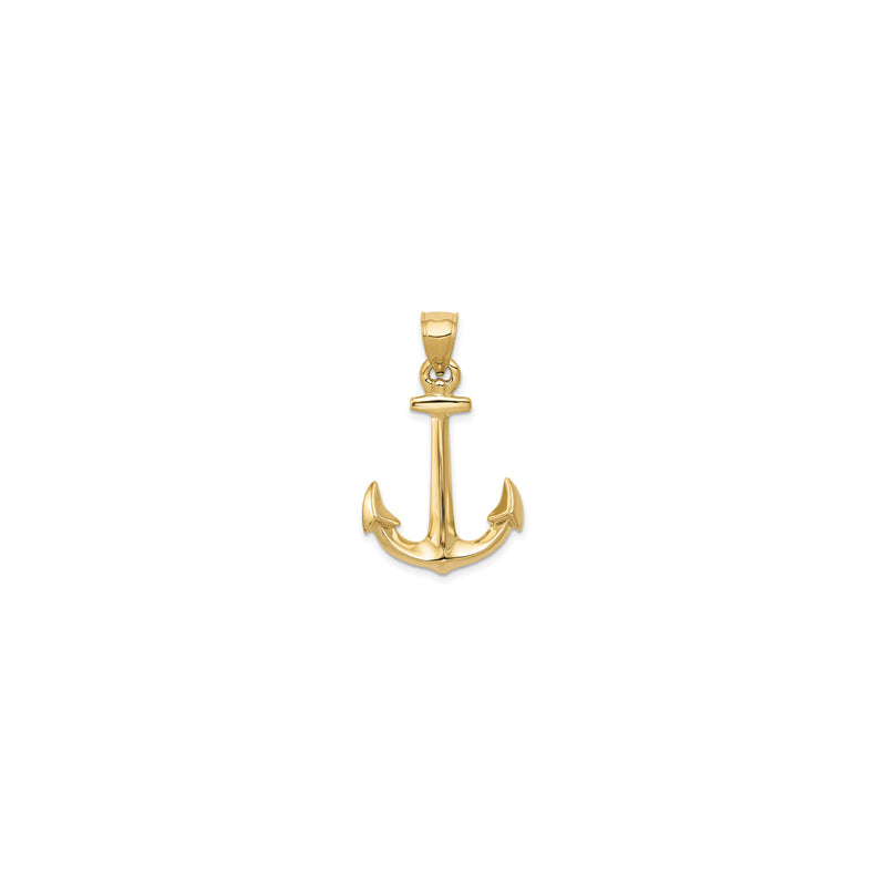 3D Anchor Pendant (14K)