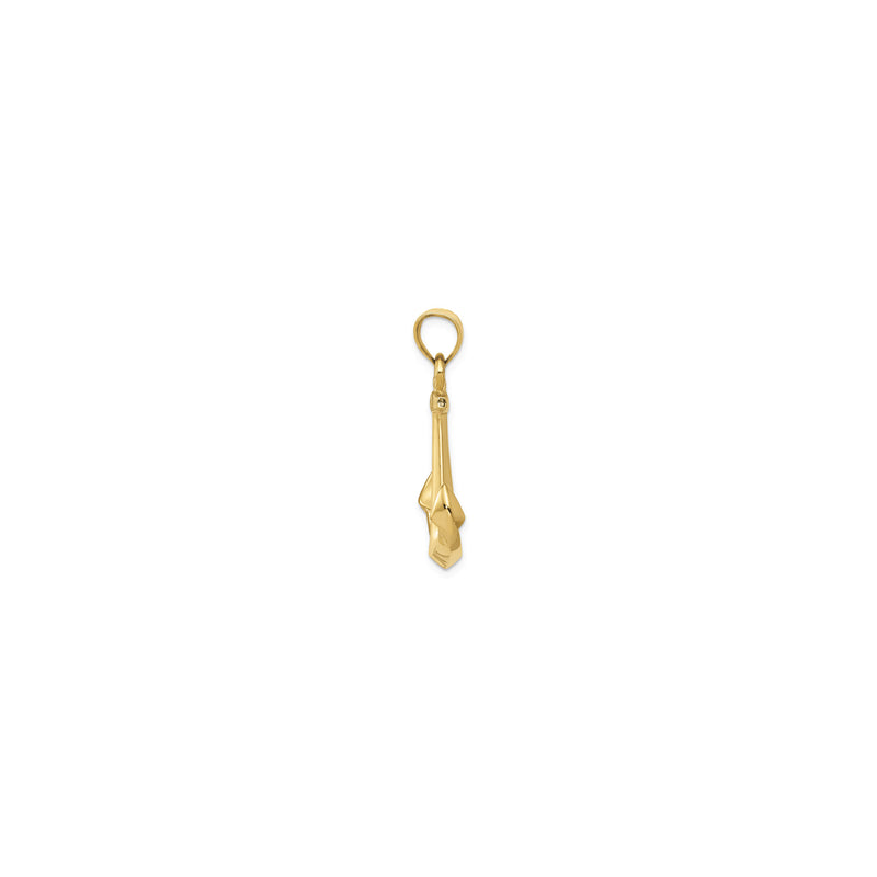 3D Anchor Pendant (14K)