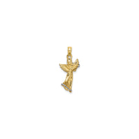 3D Angel Playing Trumpet Pendant (14K)