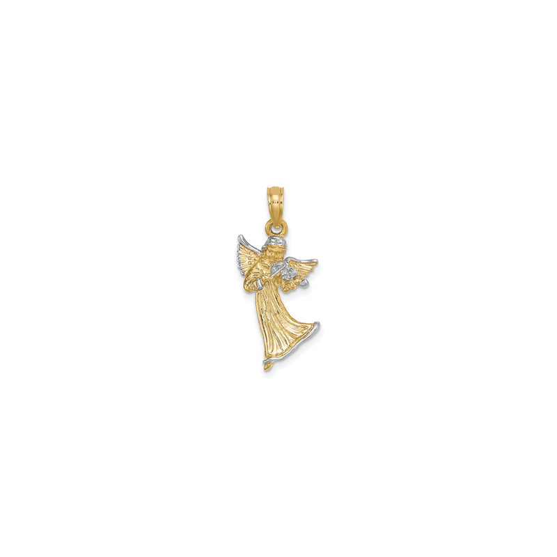 3D Angel Playing Violin Pendant (14K)