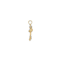 3D Angel Playing Violin Pendant (14K)