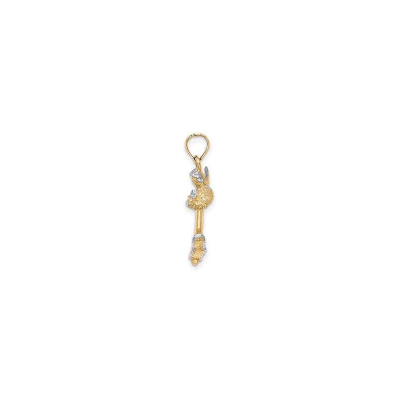 3D Angel Playing Violin Pendant (14K)