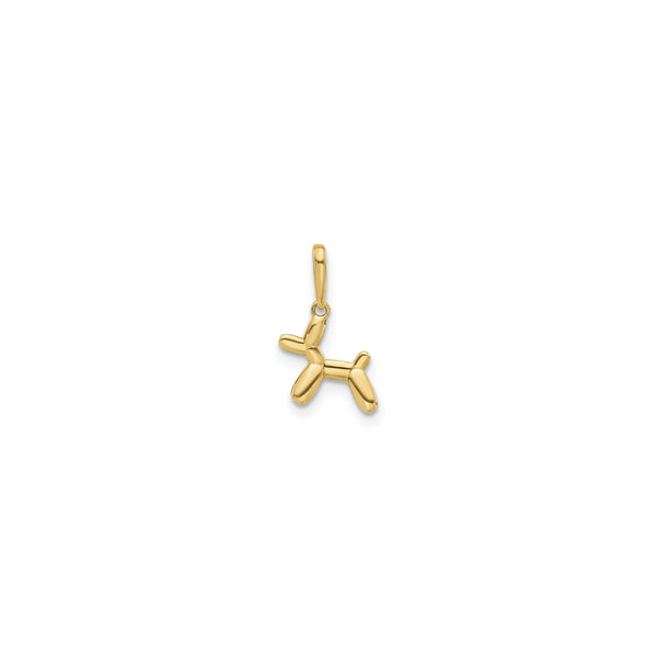 3D Balloon Dog Pendant (14K) front - Popular Jewelry - New York