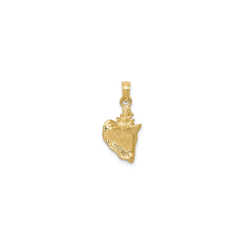 3D Conch Shell Pendant (14K)