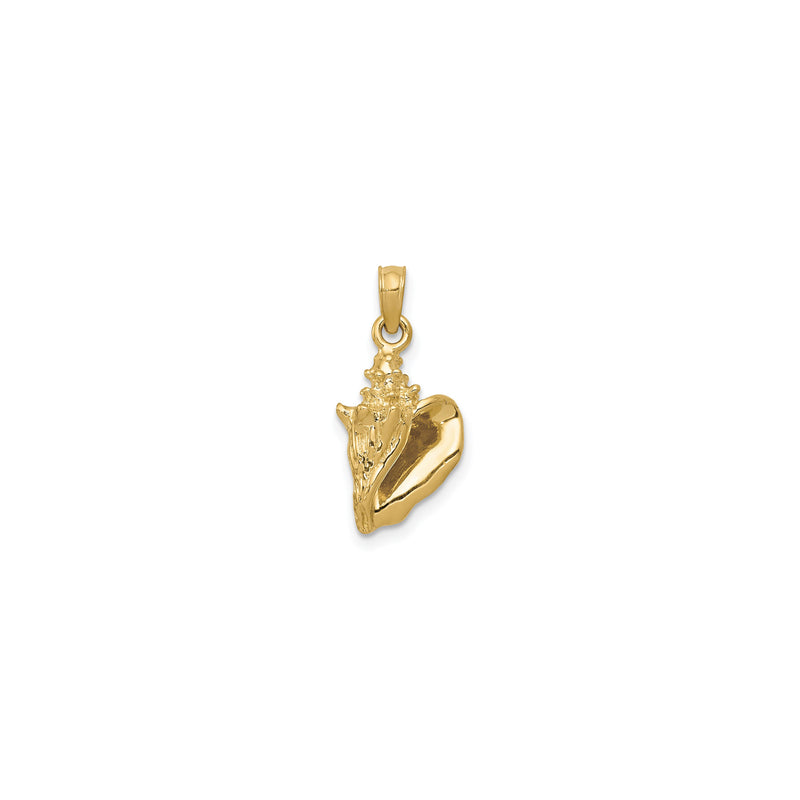 3D Conch Shell Pendant (14K)