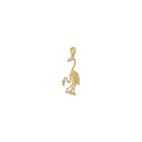 3D Double Flamingo Pendant (14K)