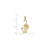 3D Double Flamingo Pendant (14K)