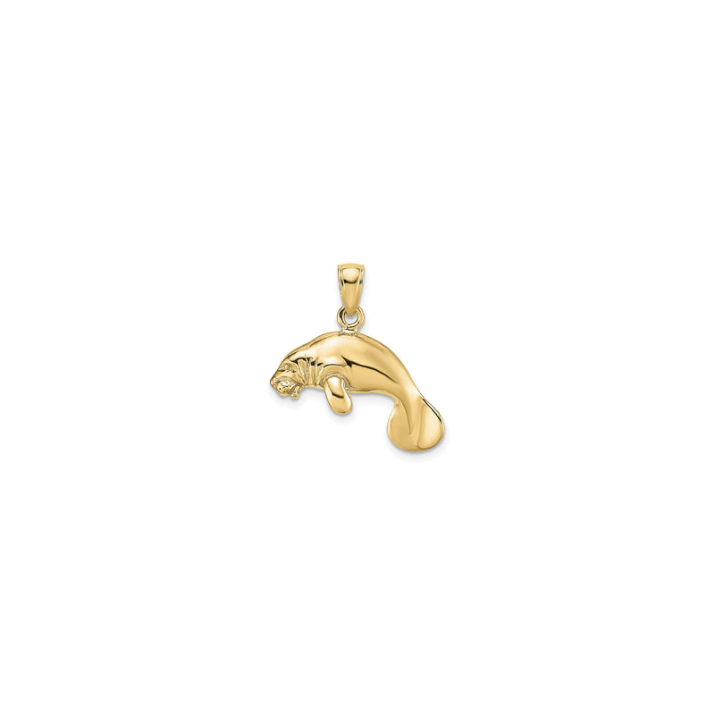 3D Manatee Pendant (14K)