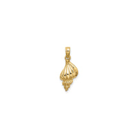 3D Mini Conch Shell Pendant (14K)