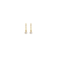 4 mm Freshwater Pearl Endless Hoop Earrings (14K)