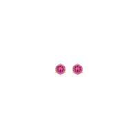 4 mm Pink Spinel Stud Earrings