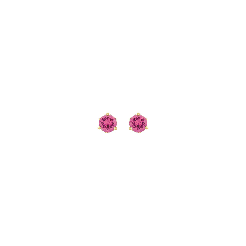 4 mm Pink Spinel Stud Earrings