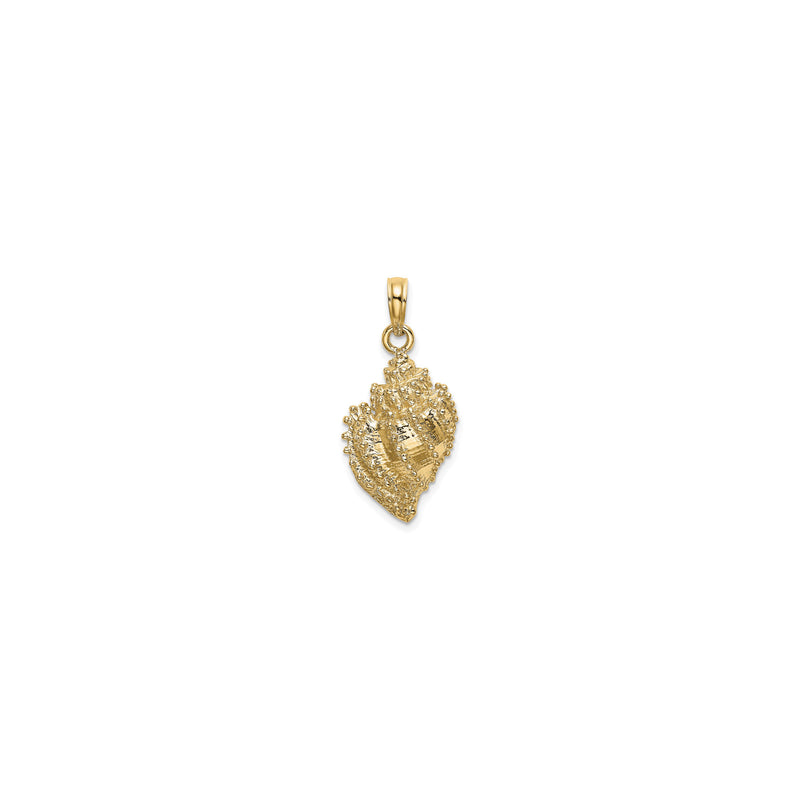 Beaded Conch Shell Pendant (14K)