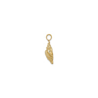 Beaded Conch Shell Pendant (14K)