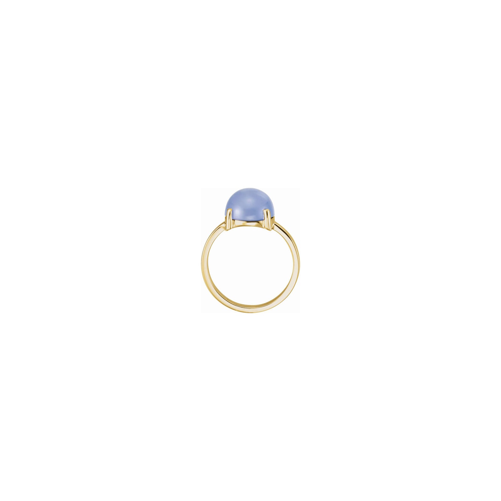 Luna rings | store size 10 | blue chalcedony & black sapphire