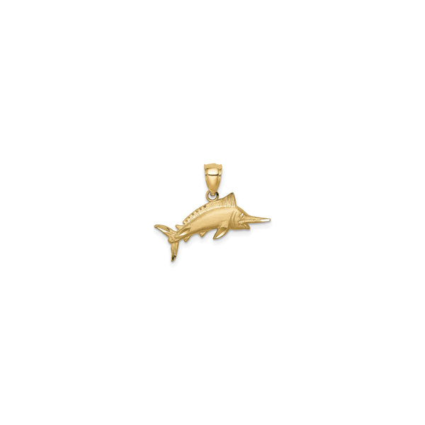 Blue Marlin Diamond Cut Pendant (14K)