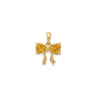 Citrine Bow Pendant (14K)