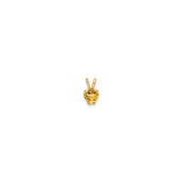 Citrine Heart Solitaire Pendant (14K)