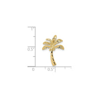 Coconut Tree Slide Pendant (14K)