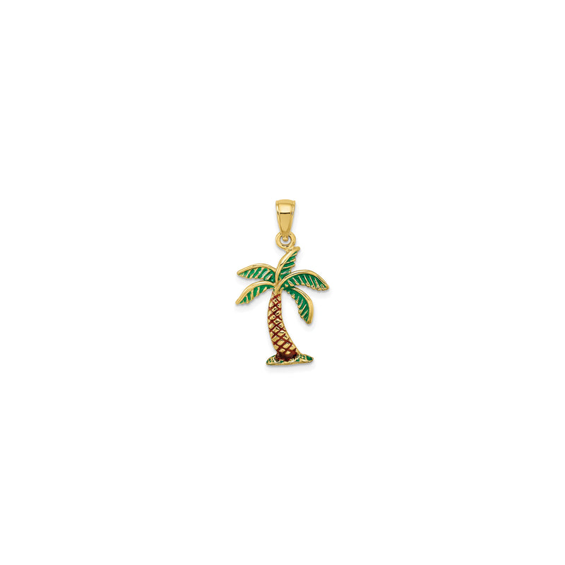 Colorful Coconut Tree Pendant (14K)