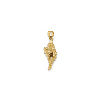 3D Conic Conch Shell Pendant (14K)