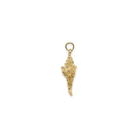 3D Conic Conch Shell Pendant (14K)