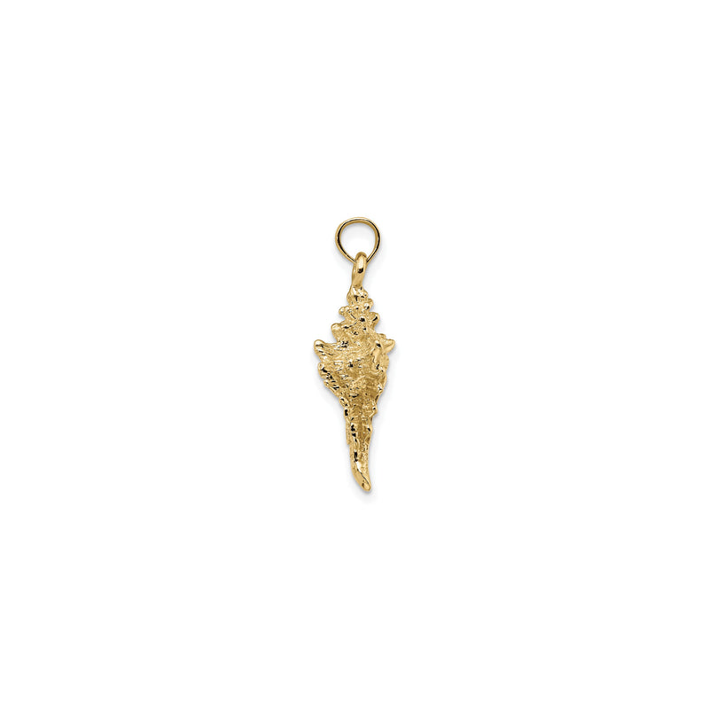 3D Conic Conch Shell Pendant (14K)