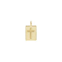 Crucifixion Rectangle Bar Pendant