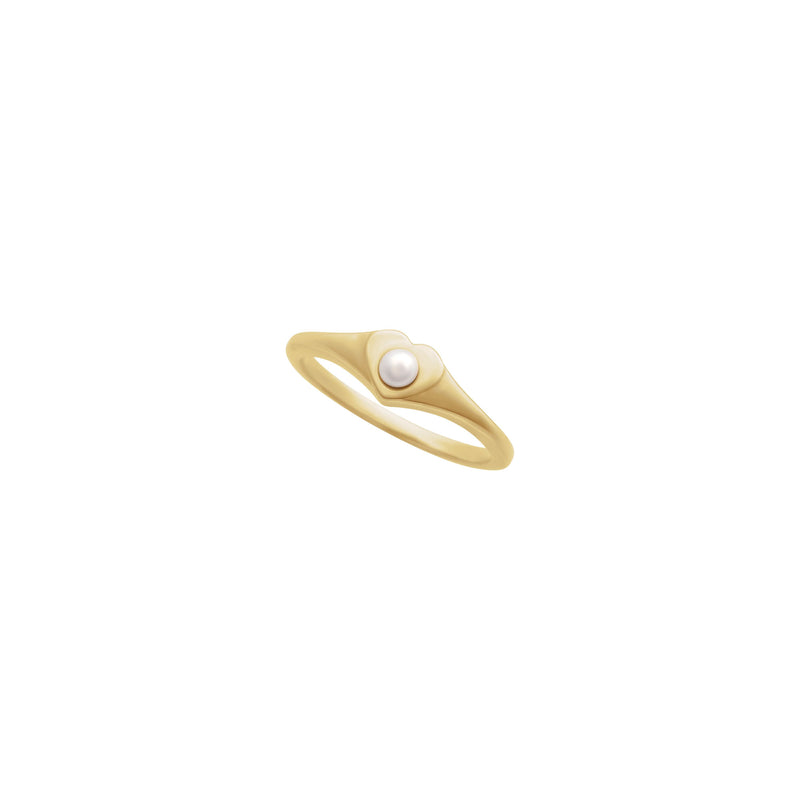 Cultured Akoya Pearl Heart Ring