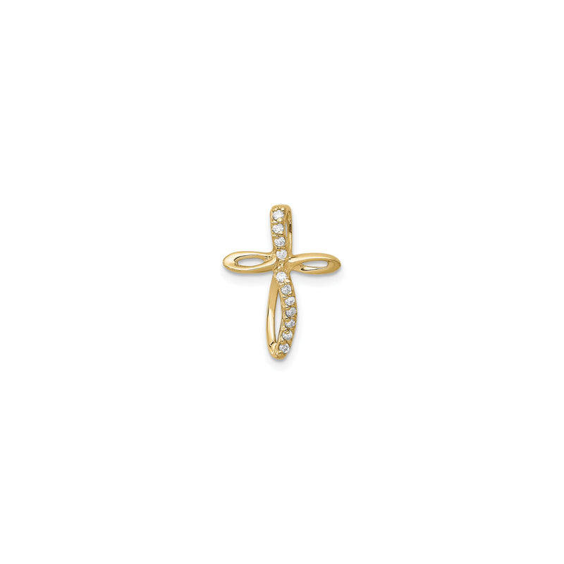 Diamond Infinity Journey Cross Pendant (14K)