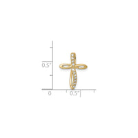 Diamond Infinity Journey Cross Pendant (14K)