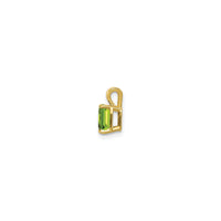 Emerald-Cut Peridot Pendant (14K)