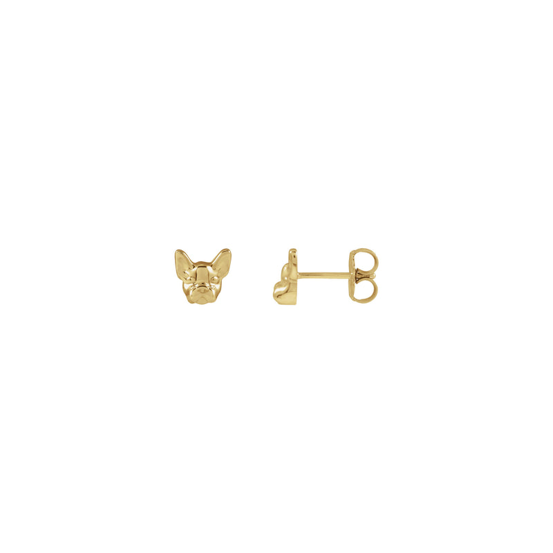 French Bulldog Dog Face Stud Earrings