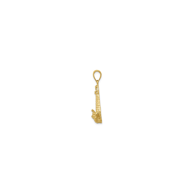 Lighthouse with Coastal House Pendant (14K)