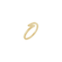 Main view of a 14K yellow gold Lightning Stackable Ring