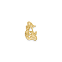 Mermaid with Starfish Pendant (14K) back - Popular Jewelry - New York