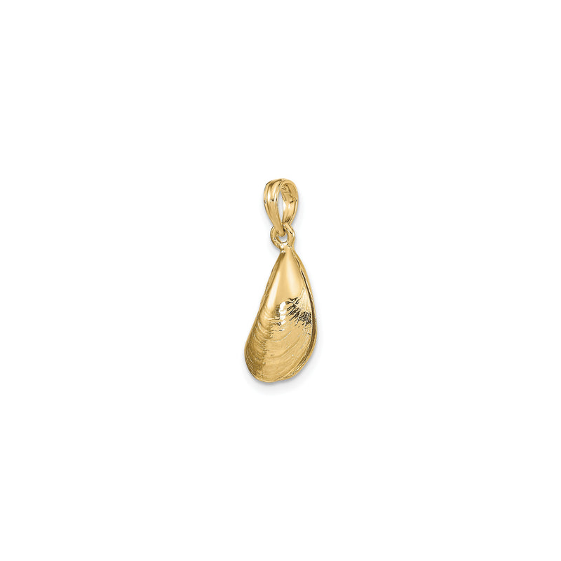 3D Mussel Shell Pendant (14K)