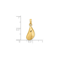 3D Mussel Shell Pendant (14K)