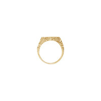 Nugget Round Signet Ring (14K)