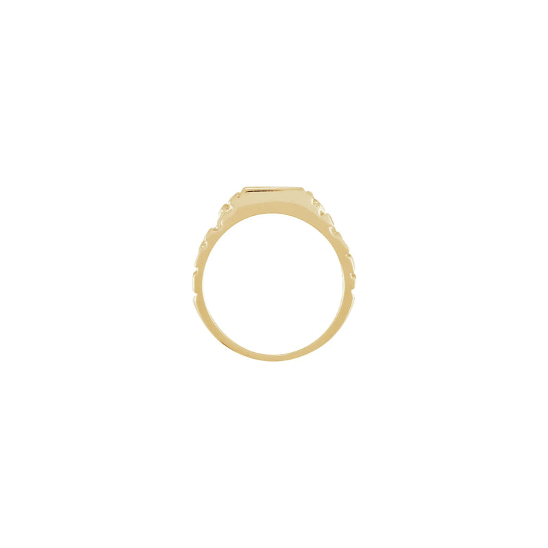 Nugget Square Signet Ring